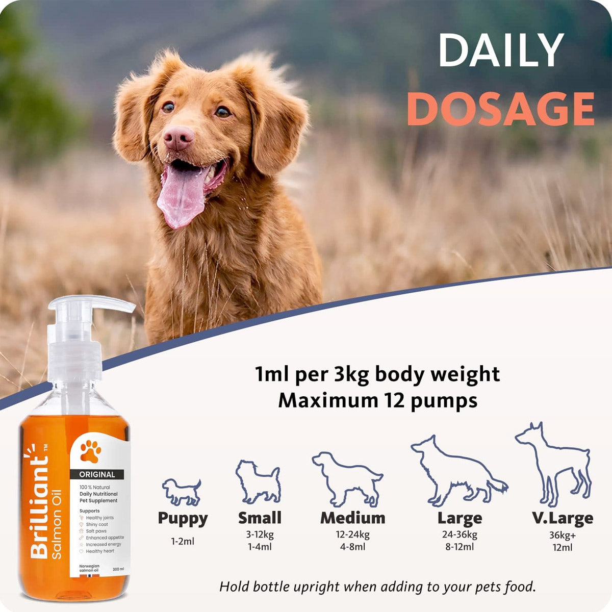 Brilliant - Salmon Oil for Dogs and Cats