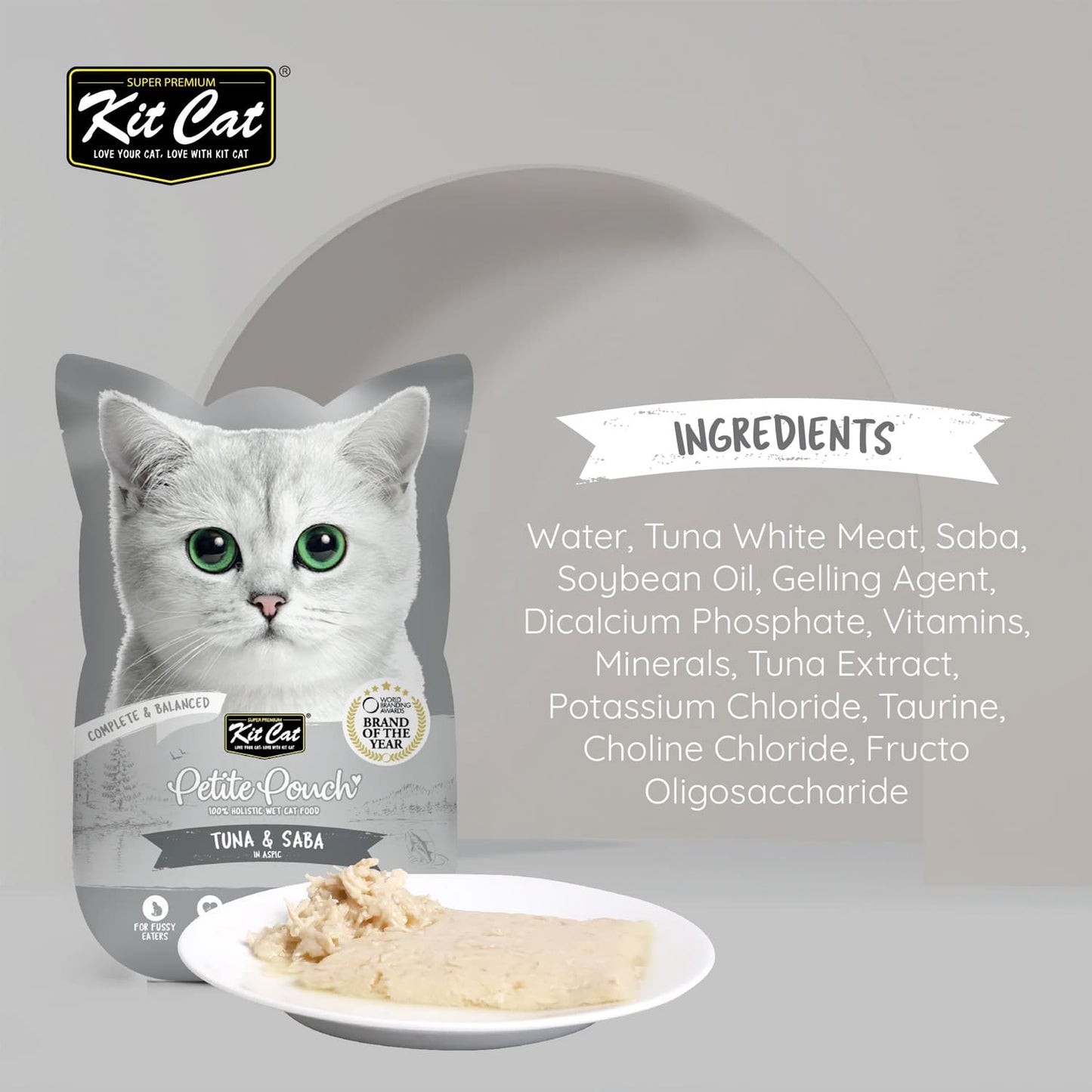 Kit Cat Petite Pouch 70g – Tuna & Saba