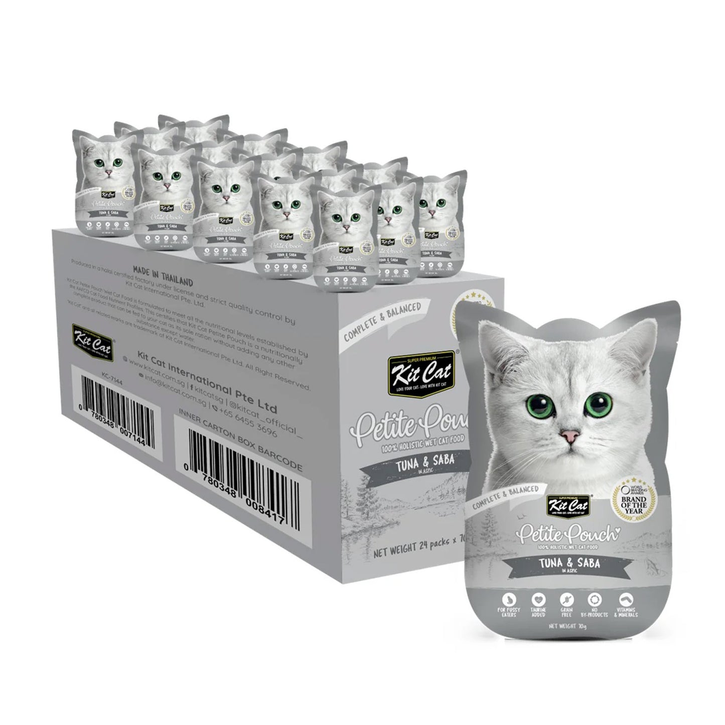 Kit Cat Petite Pouch 70g – Tuna & Saba