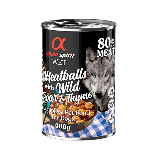 Alpha Spirit Meatballs Boar and Thyme for Dog (400g)
