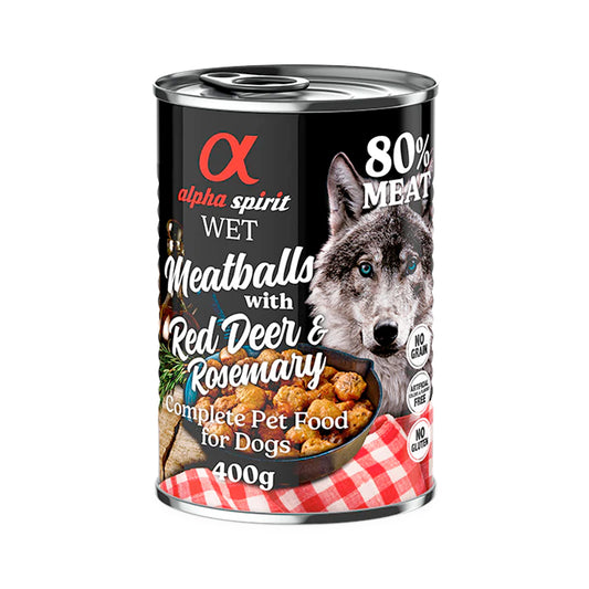 Alpha Spirit Meatballs Deer and Rosemary for Dog (400g)