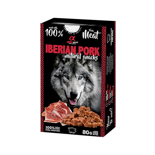 Alpha Spirit Natural Snacks for Dogs – Pork (80g)