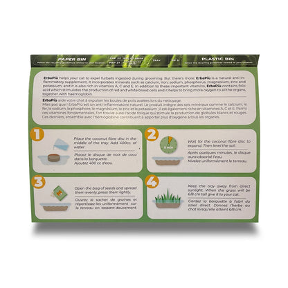 Erba Piu - Week Soil and Seeds Kit for Cat Grass