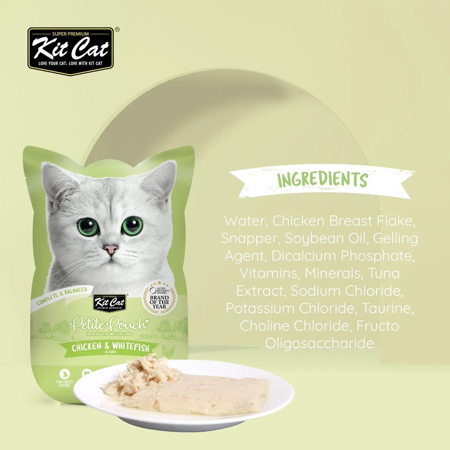 Kit Cat Petite Pouch 70g – Chicken & Whitefish