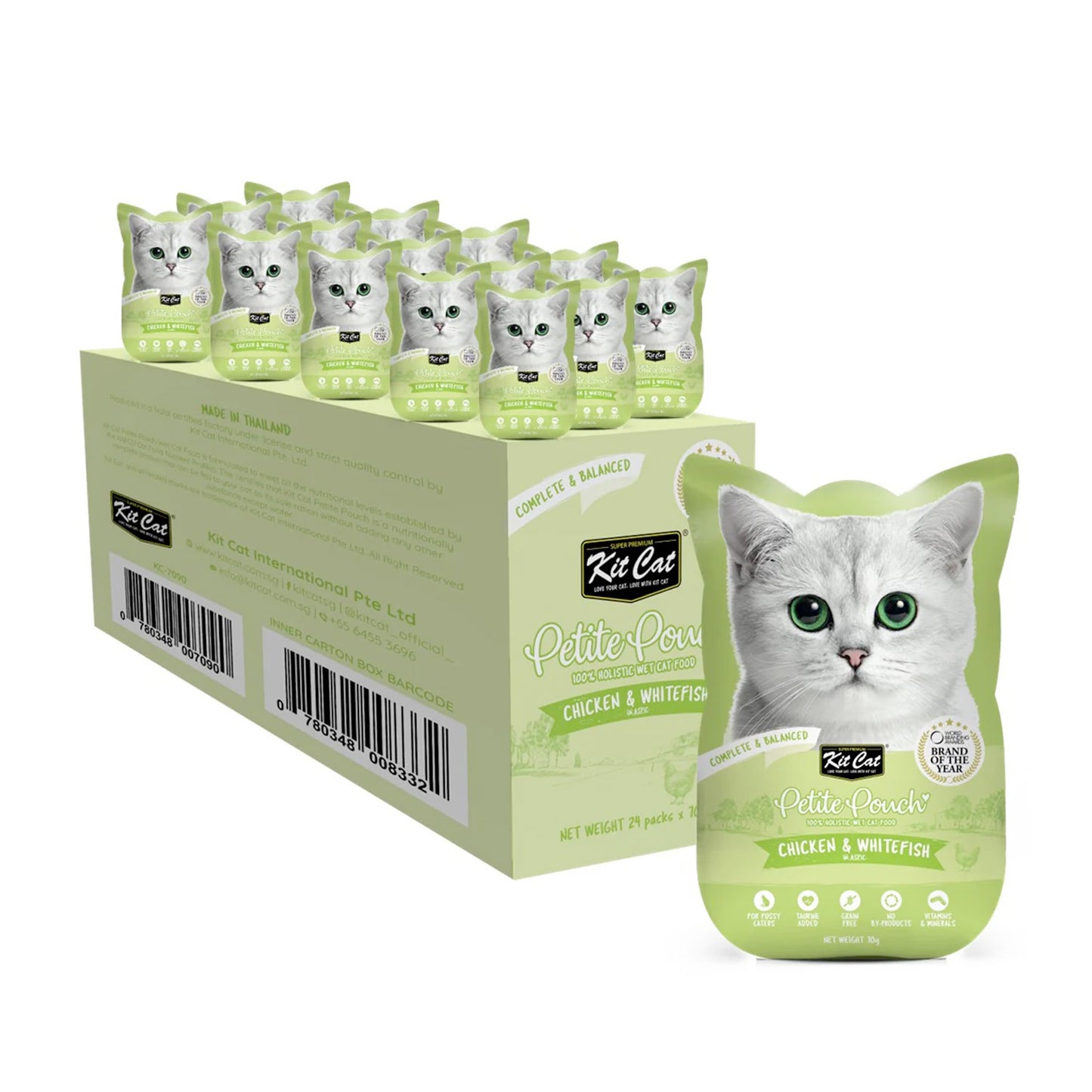 Kit Cat Petite Pouch 70g – Chicken & Whitefish