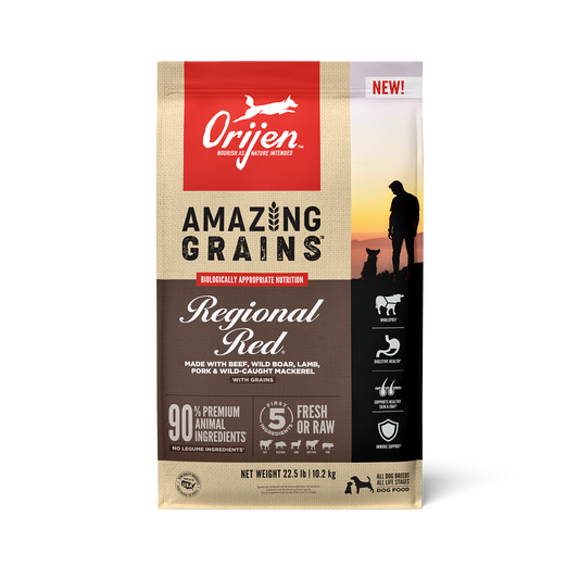Orijen Amazing Grains™, Regional Red - Dog (11.4kg)