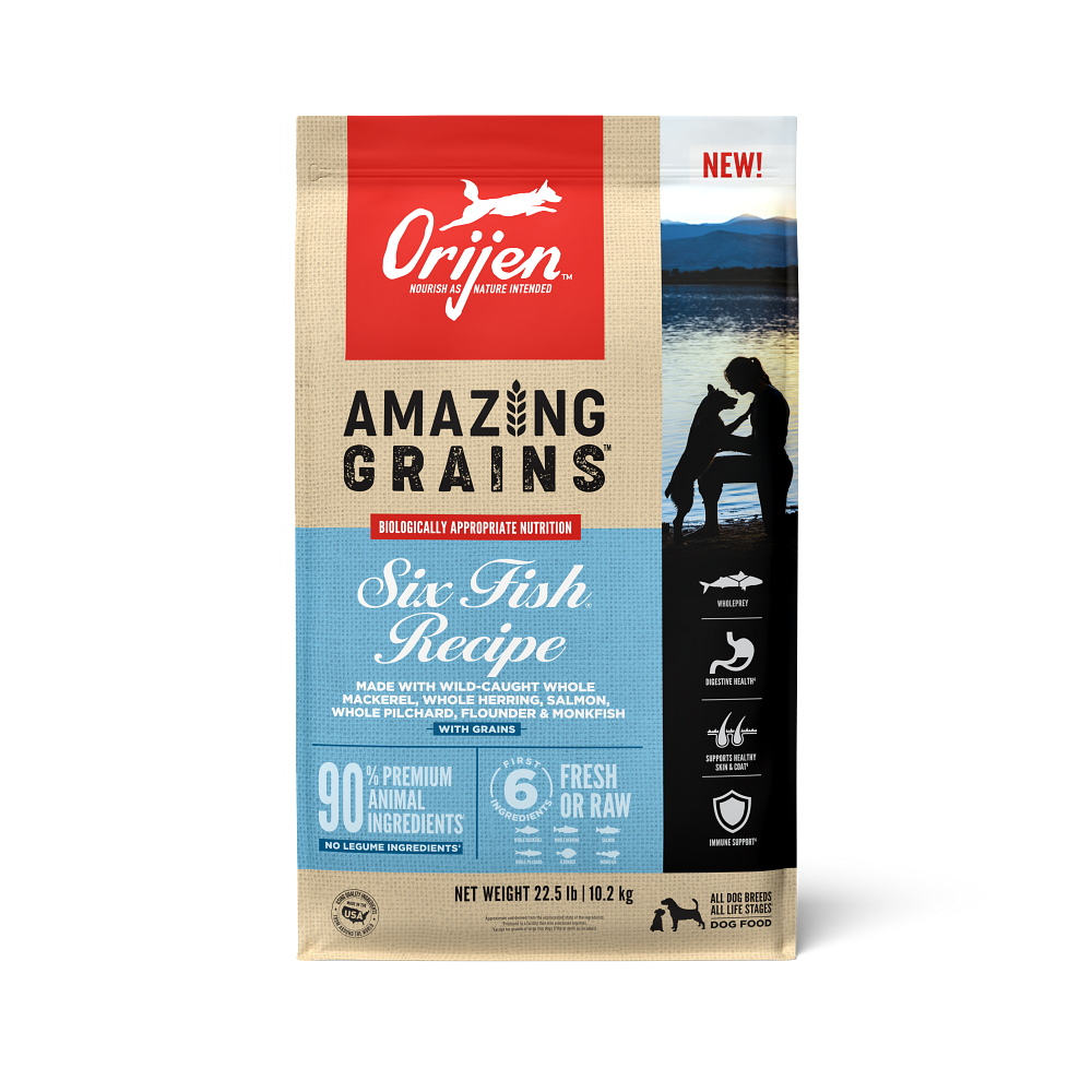 Orijen Amazing Grains™, Six Fish - Dog (11.4kg)