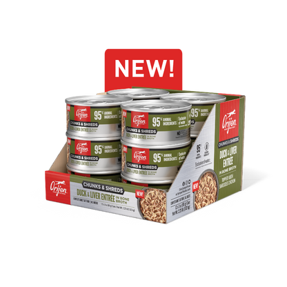 Orijen Chunks & Shreds, Duck & Liver Entrée - Adult