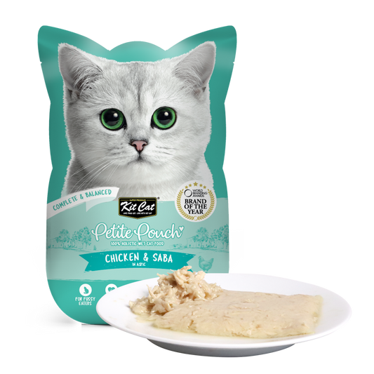 Kit Cat Petite Pouch 70g – Chicken & Saba