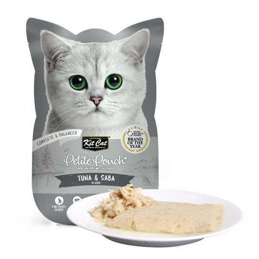 Kit Cat Petite Pouch 70g – Tuna & Saba