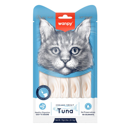 Wanpy Creamy Lickable Cat Treats – Tuna
