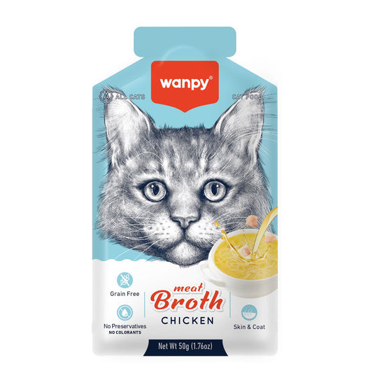 Wanpy Meat Broth Chicken for Cats (50g)