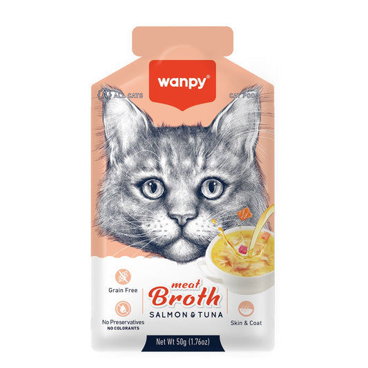 Wanpy Meat Broth Salmon & Tuna for Cats (50g)