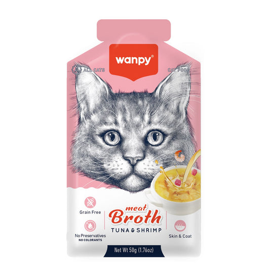 Wanpy Meat Broth Tuna & Shrimp for Cats (50g)