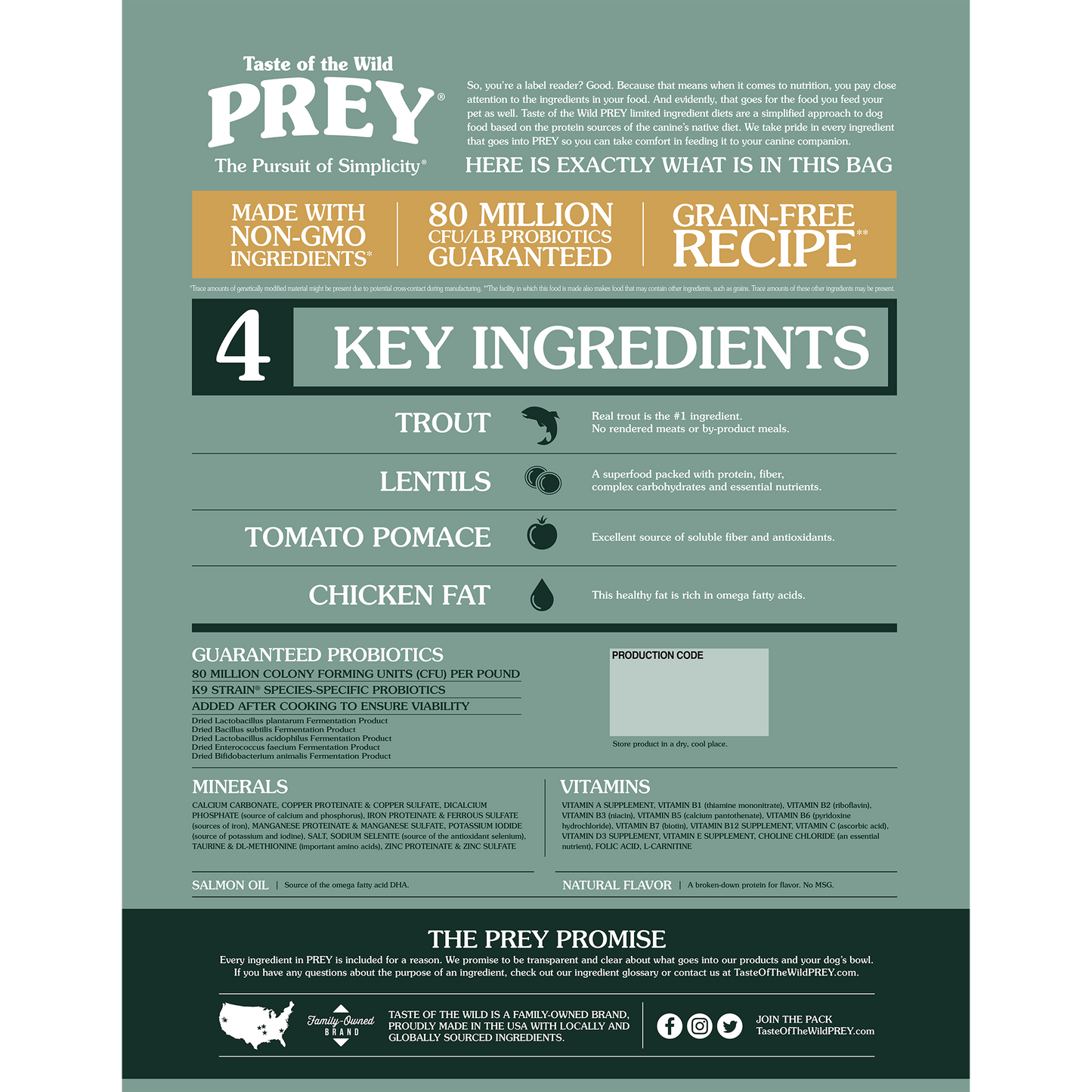 PREY Trout Limited Ingredient Recipe for Dogs